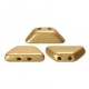 Les perles par Puca® Tinos kralen Light gold mat 00030/01710